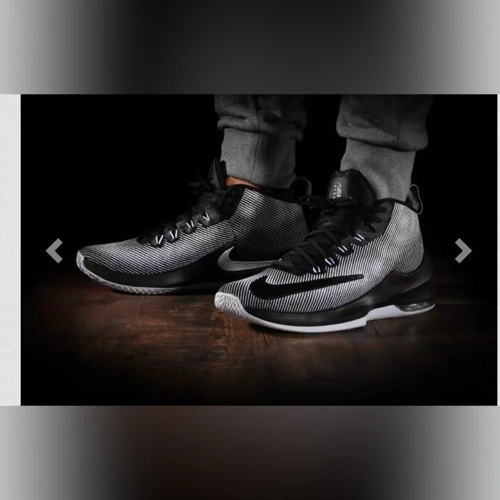 Nike‎ Men's Air Max Infuriate Low Gray Basketball Shoes Size 10